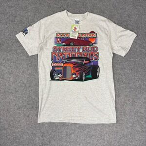 Gildan 2004 Rocky Mountain Street Rod Nationals T-Shirt Mens Small Ash Gray Car‎